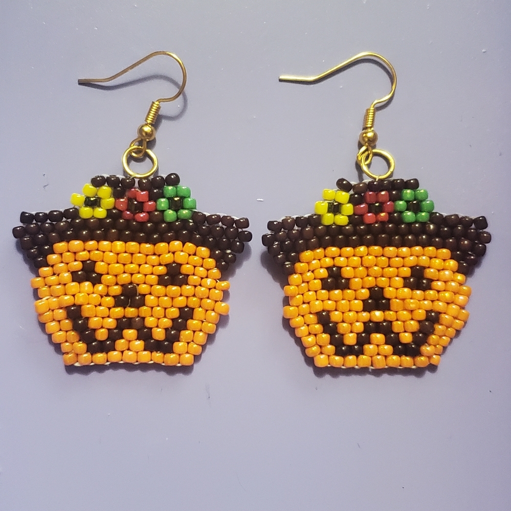 Halloween Fall Pumpkin Earrings